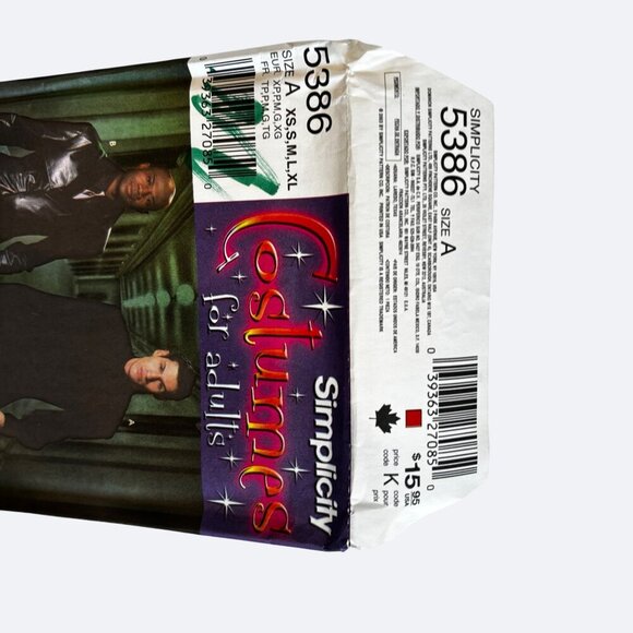 Simplicity Sewing Pattern 5386‎ Men Matrix Jacket Coat XS S M L XL Uncut Vtg Y2K - Picture 6 of 6